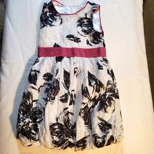 Girls 5t Formal Lace Overlay Party Dress